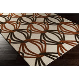 Surya Dream DST-1176 Beige Brick Red 8' Round Rug