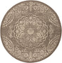 Surya Eagean EAG-2362 Beige Dark Brown 5'3" Round Rug