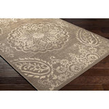 Surya Eagean EAG-2362 Beige Dark Brown 5'3" Round Rug