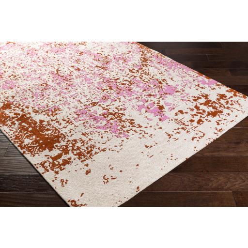 Surya Egypt EGT-3074 Brick Red Burnt Orange 2' x 8' Rug