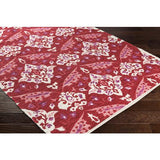 Surya Elaine ELI-3092 Blush Bright Red 8' x 11' Rug