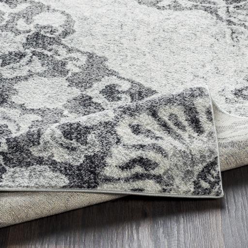Surya Elaziz ELZ-2316 Black Gray 2'7" x 7'6" Rug