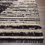 Surya Enzo ENZ-2300 Black Cream 2'7" x 7'3" Rug