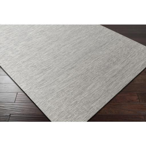 Surya Everett EVR-1004 Black Cream 5' x 7'6" Rug