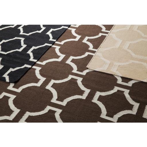 Surya Fallon FAL-1019 Dark Brown Light Beige 3'6" x 5'6" Rug