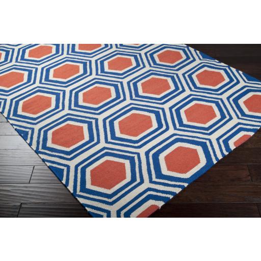 Surya Fallon FAL-1035 Burnt Orange Dark Blue 2' x 3' Rug