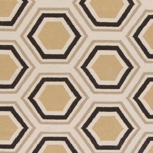 Surya Fallon FAL-1039 Black Camel 3'6" x 5'6" Rug