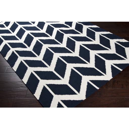 Surya Fallon FAL-1055 Ink Blue Light Beige 2' x 3' Rug