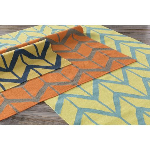 Surya Fallon FAL-1090 Dark Blue Olive 3'6" x 5'6" Rug