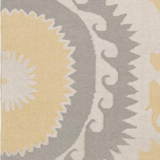 Surya Fallon FAL-1114 Gray Mustard 2'6" x 8' Rug