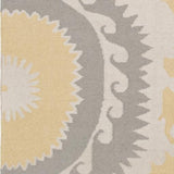 Surya Fallon FAL-1114 Gray Mustard 2'6" x 8' Rug