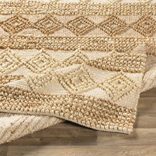 Surya Farmhouse Naturals FNS-2301 Beige Brown 2'6" x 8' Rug