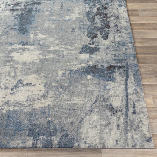 Surya Felicity FCT-8010 Black Blue 2'6" x 8' Rug