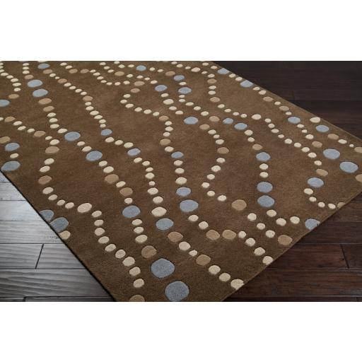 Surya Forum FM-7010 Dark Brown Light Brown 9'9" Round Rug