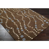 Surya Forum FM-7010 Dark Brown Light Brown 9'9" Round Rug