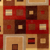 Surya Forum FM-7014 Beige Brick Red 8' Square Rug
