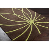 Surya Forum FM-7073 Dark Brown Olive 8' Square Rug