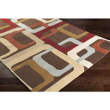 Surya Forum FM-7106 Beige Brick Red 9' x 12' Rug