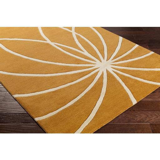 Surya Forum FM-7175 Burnt Orange Ivory 9'9" Square Rug