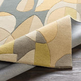Surya Forum FM-7197 Deep Teal Light Olive 9'9" Round Rug