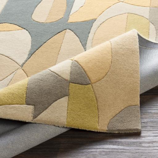 Surya Forum FM-7197 Deep Teal Light Olive 9'9" Square Rug