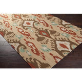 Surya Frontier FT-113 Beige Brick Red 2' x 3' Rug