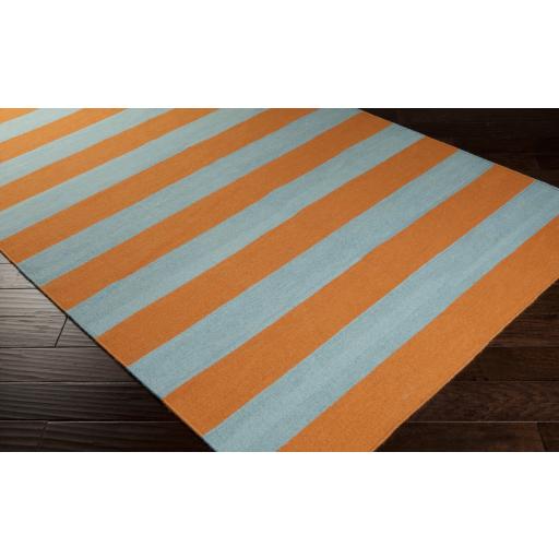Surya Frontier FT-293 Orange Pale Blue 2'6" x 8' Rug