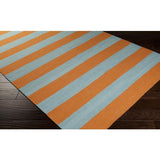 Surya Frontier FT-293 Orange Pale Blue 2'6" x 8' Rug