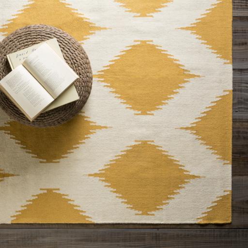 Surya Frontier FT-491 Cream Mustard 2'6" x 8' Rug