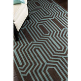 Surya Frontier FT-504 Dark Brown Seafoam 3'6" x 5'6" Rug