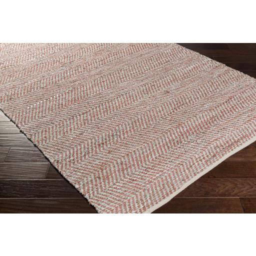 Surya Gideon GDE-4009 Dusty Coral Metallic Gold 4' x 6' Rug