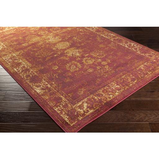 Surya Hathaway HAT-3023 Black Brick Red 8'10" x 12'9" Rug