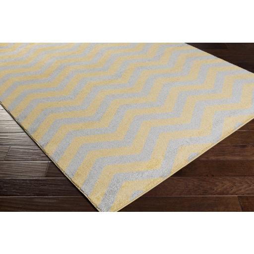 Surya Horizon HRZ-1024 Charcoal Mustard 7'10" Round Rug