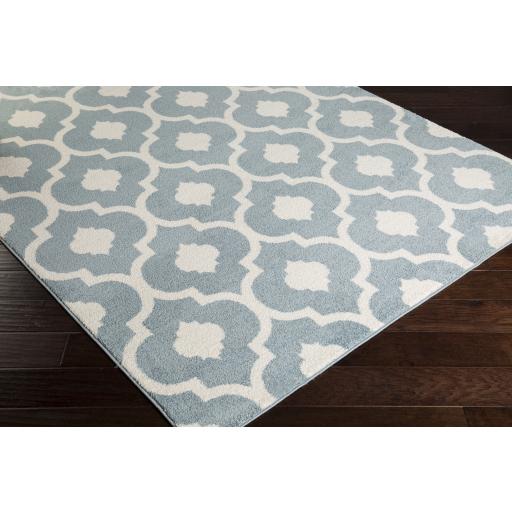 Surya Horizon HRZ-1098 Cream Denim 7'10" Round Rug