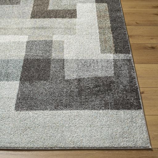 Surya Hyde Park HYP-2303 Aqua Black 7'10" x 10' Rug