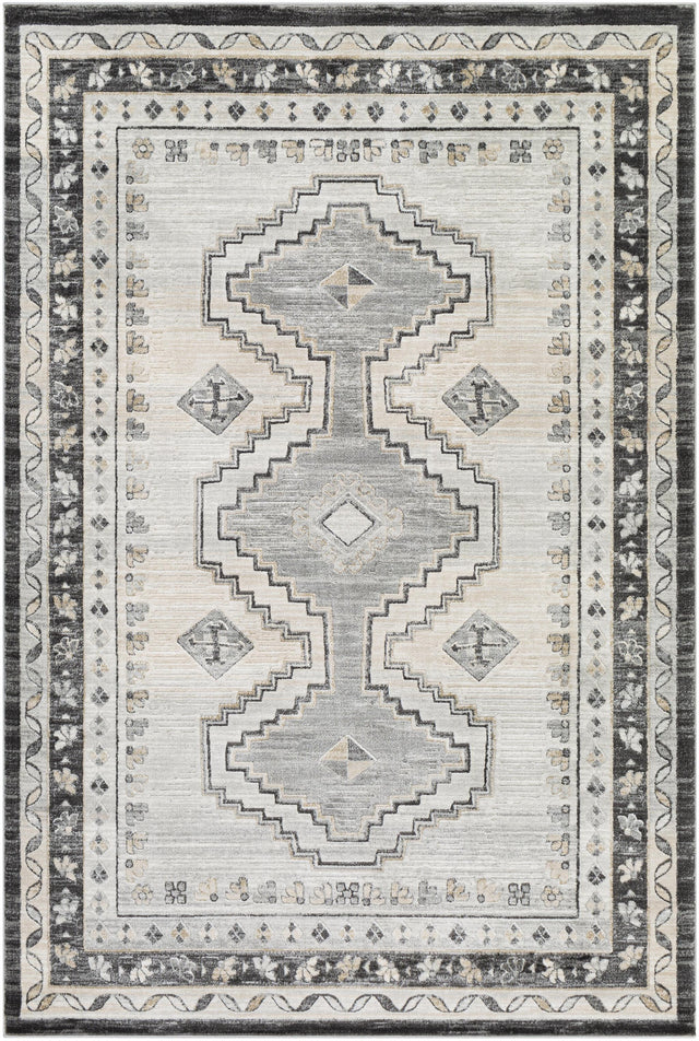 Surya Indigo IGO-2330 Beige Charcoal 7'10" x 10'2" Rug