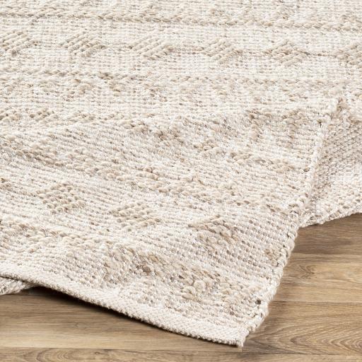 Surya Ingrid ING-2006 Metallic Silver White 8' x 10' Rug