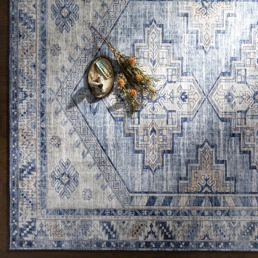 Surya Iris IRS-2355 Cream Dark Blue 2'3" x 3'9" Rug