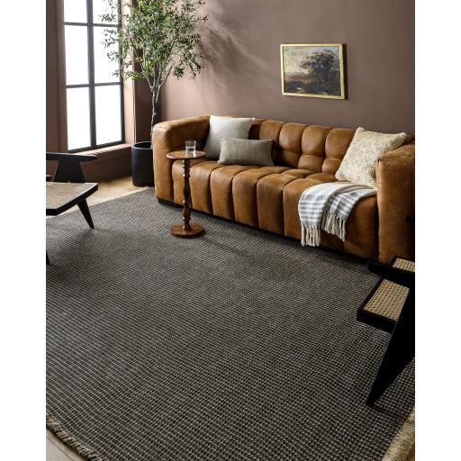 Surya Kimi BOKM-2305 Black Light Brown 2'7" x 7'3" Rug