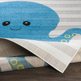 Surya Kindergarten KGT-2302 Black Blue 3'11" x 5'7" Rug