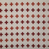 Pindler MERIDIAN CROSS CRIMSON Fabric