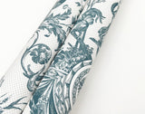 York Wallcoverings Avian Fountain Toile Jade White Wallpaper