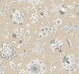 York Wallcoverings Sutton Taupe Beige Wallpaper