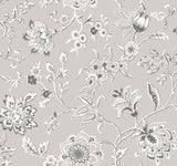 York Wallcoverings Sutton Grey Grey Wallpaper