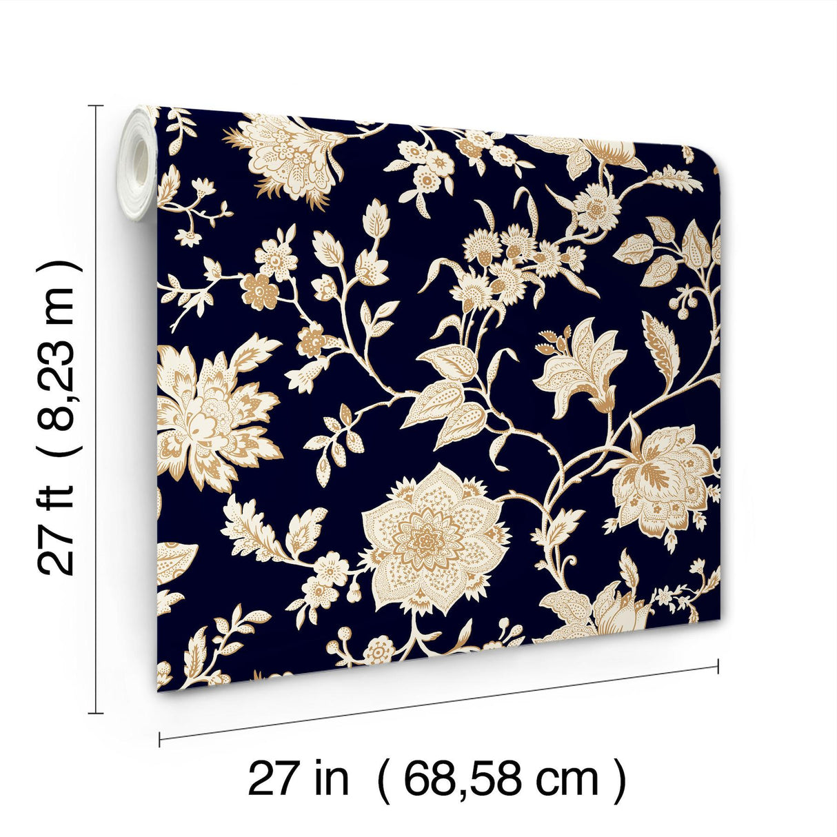 York Wallcoverings Sutton Black Black Wallpaper