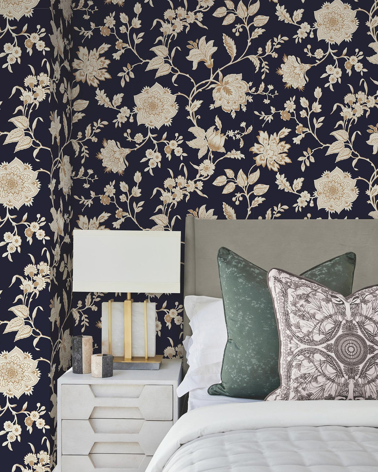 York Wallcoverings Sutton Black Black Wallpaper