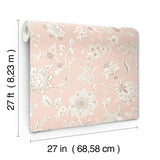 York Wallcoverings Sutton Blush Pink Wallpaper