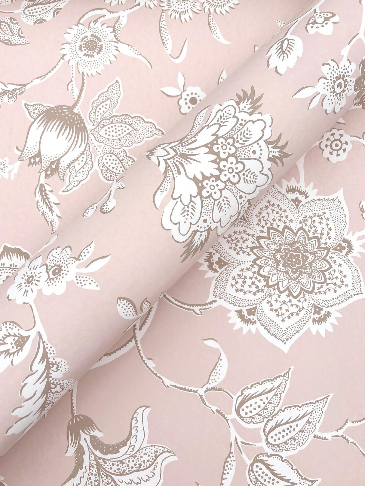 York Wallcoverings Sutton Blush Pink Wallpaper