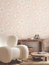 York Wallcoverings Sutton Blush Pink Wallpaper