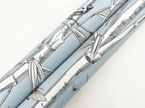 York Wallcoverings Bambou Toile Sky Blue Blue Wallpaper
